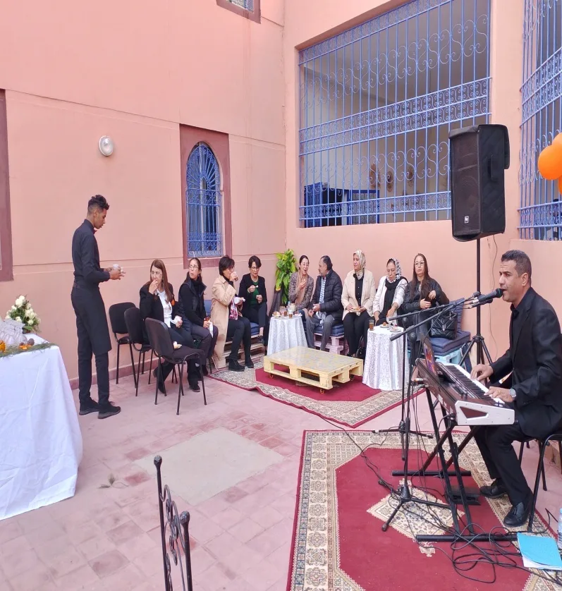 Scène de la cérémonie de remise des prix