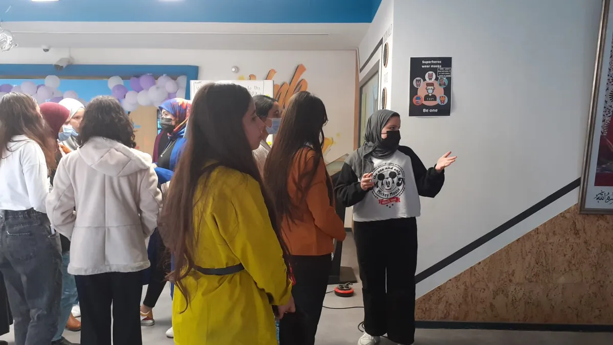Visite des futures bachelières au campus de l'UM6P à Benguerir